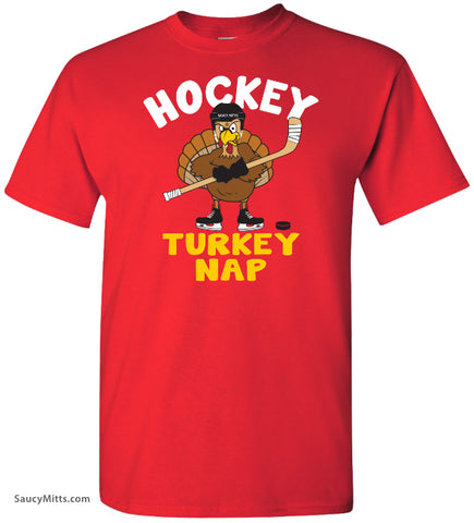 Hockey Turkey Nap Thanksgiving Shirt