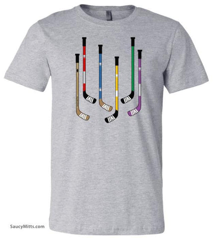 Colorful Hockey Sticks Shirt