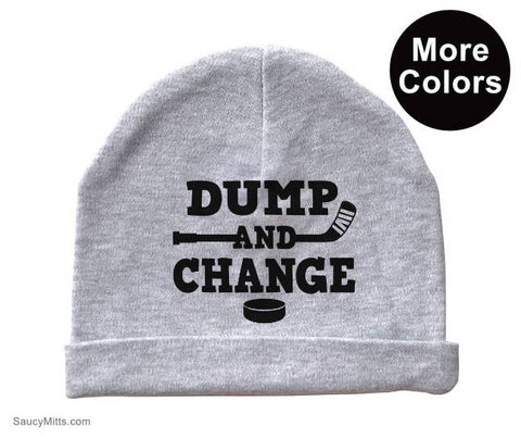 Dump and Change Hockey Baby Beanie