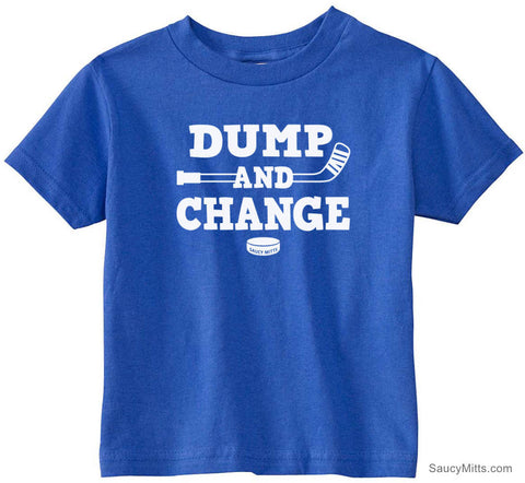 Dump and Change Hockey Toddler Shirt - White