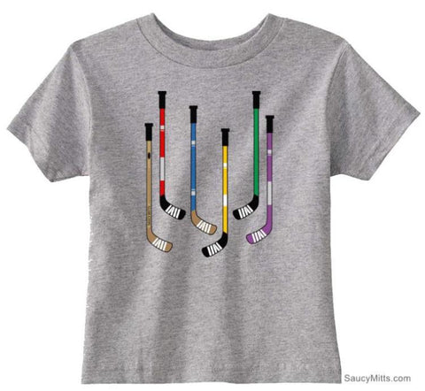 Colorful Hockey Sticks Toddler Shirt