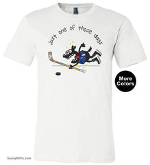 Just One of Those Days Youth Hockey Shirt white